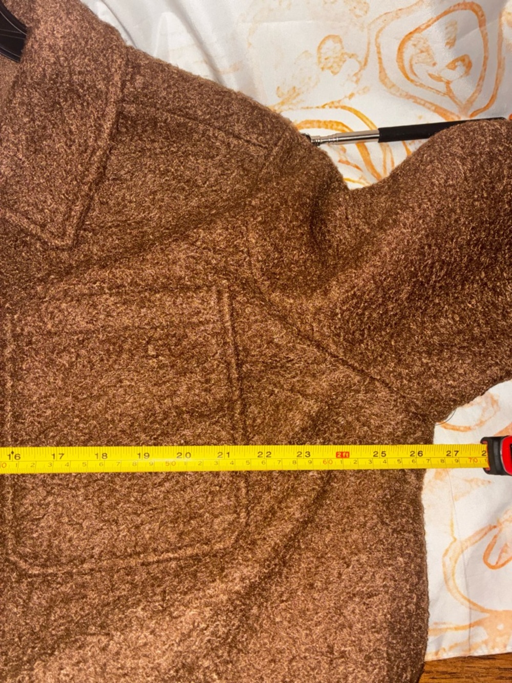Time and Tru Brown Pea Coat Jacket - Picture 5 of 5